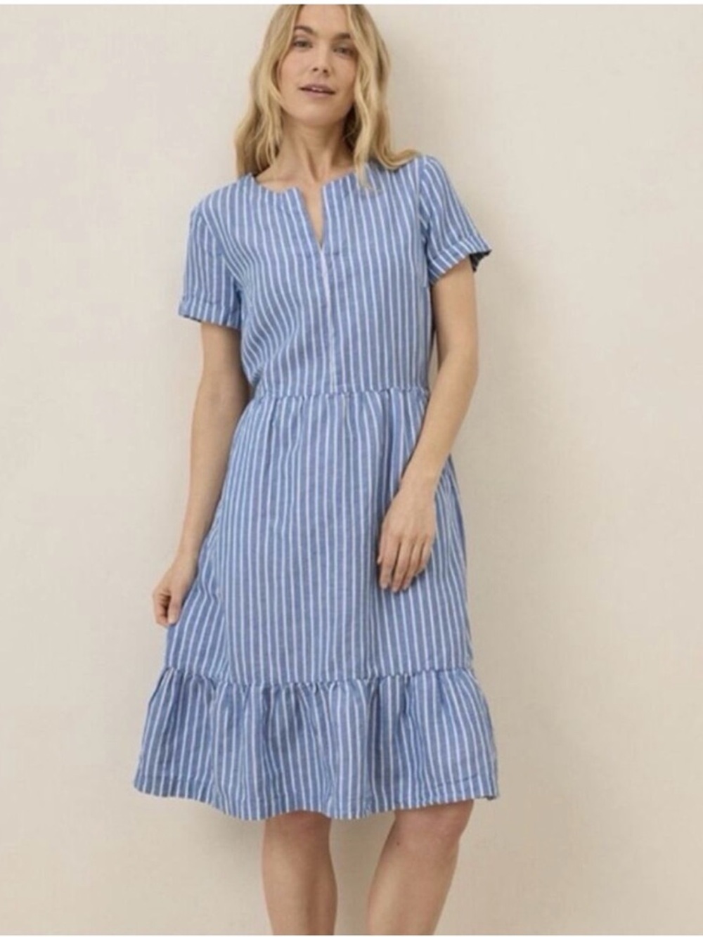 PACT organic cotton/linen Midi Dress-NWOT